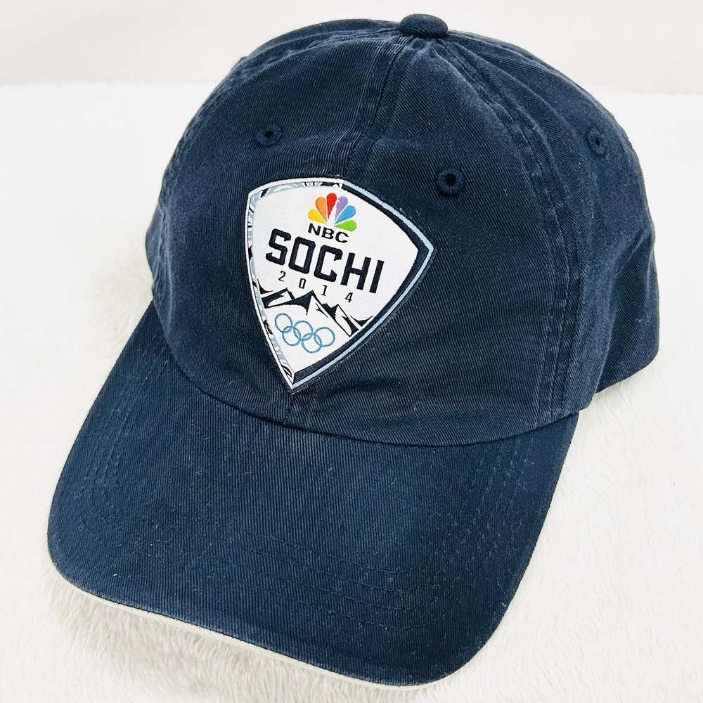 NBC Sochi 2014 Olympics Hat Cap‎ Adjustable Strapback Blue Sports Outdoors